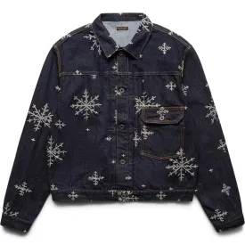 14OZ DENIM SNOW EMBROIDERY 1ST JKT