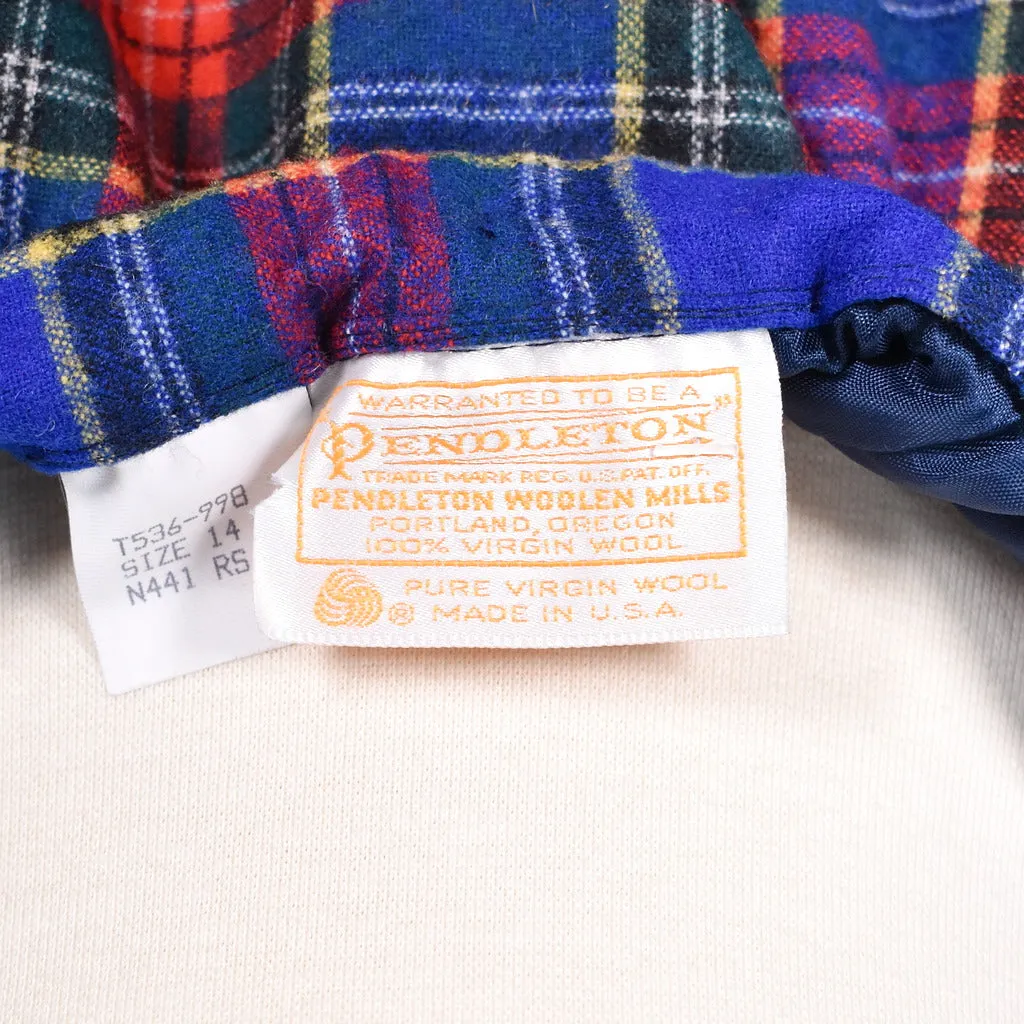 1950s Vintage Style Blue Plaid Skirt