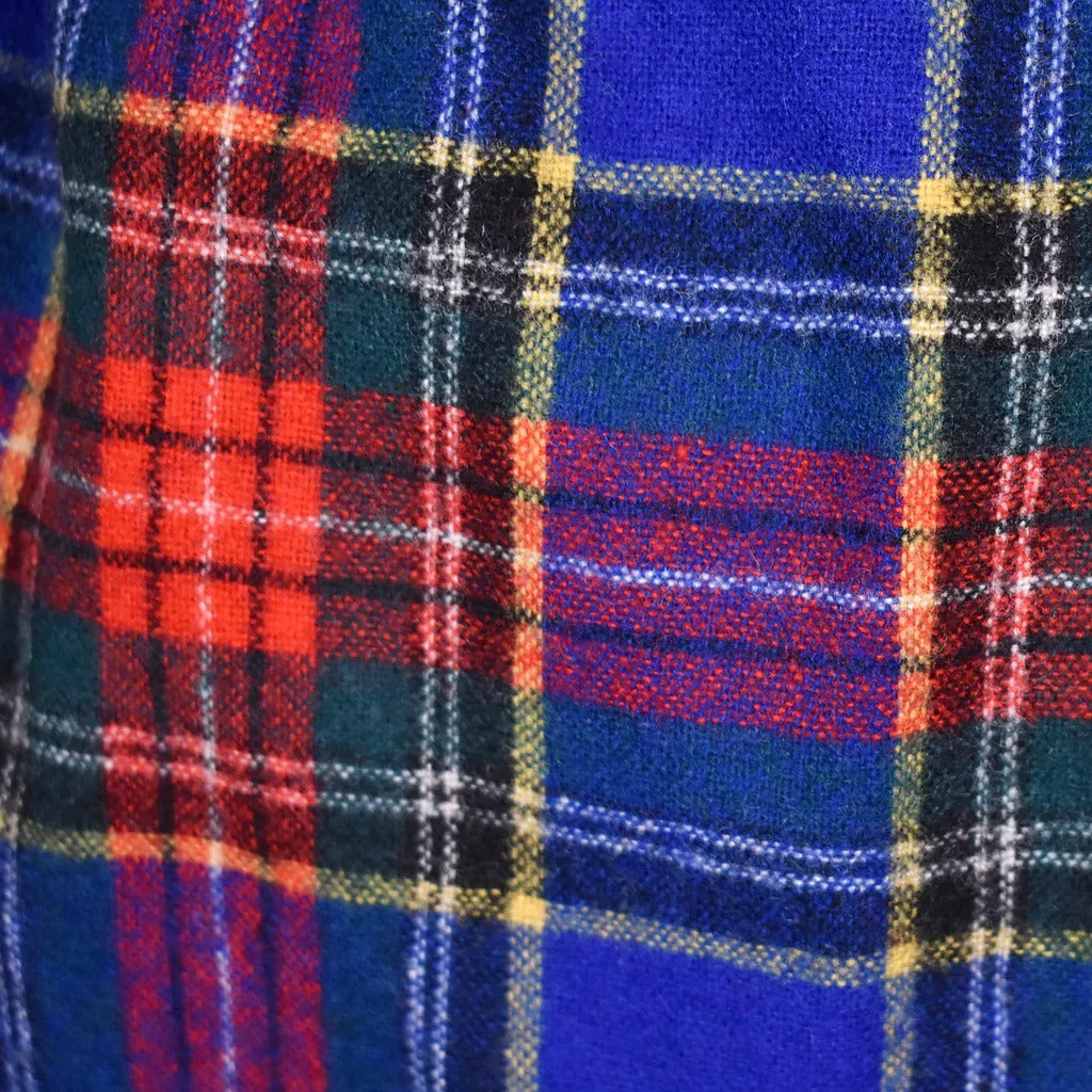 1950s Vintage Style Blue Plaid Skirt