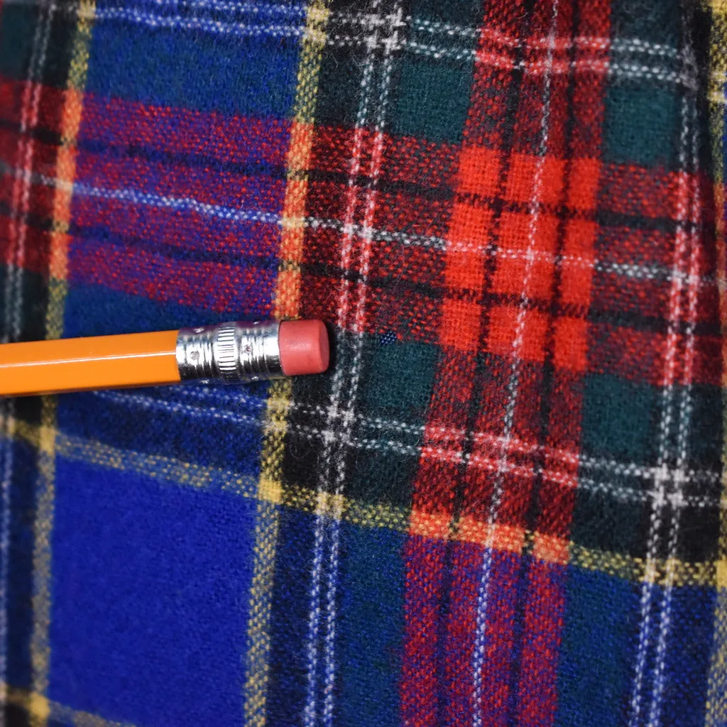 1950s Vintage Style Blue Plaid Skirt