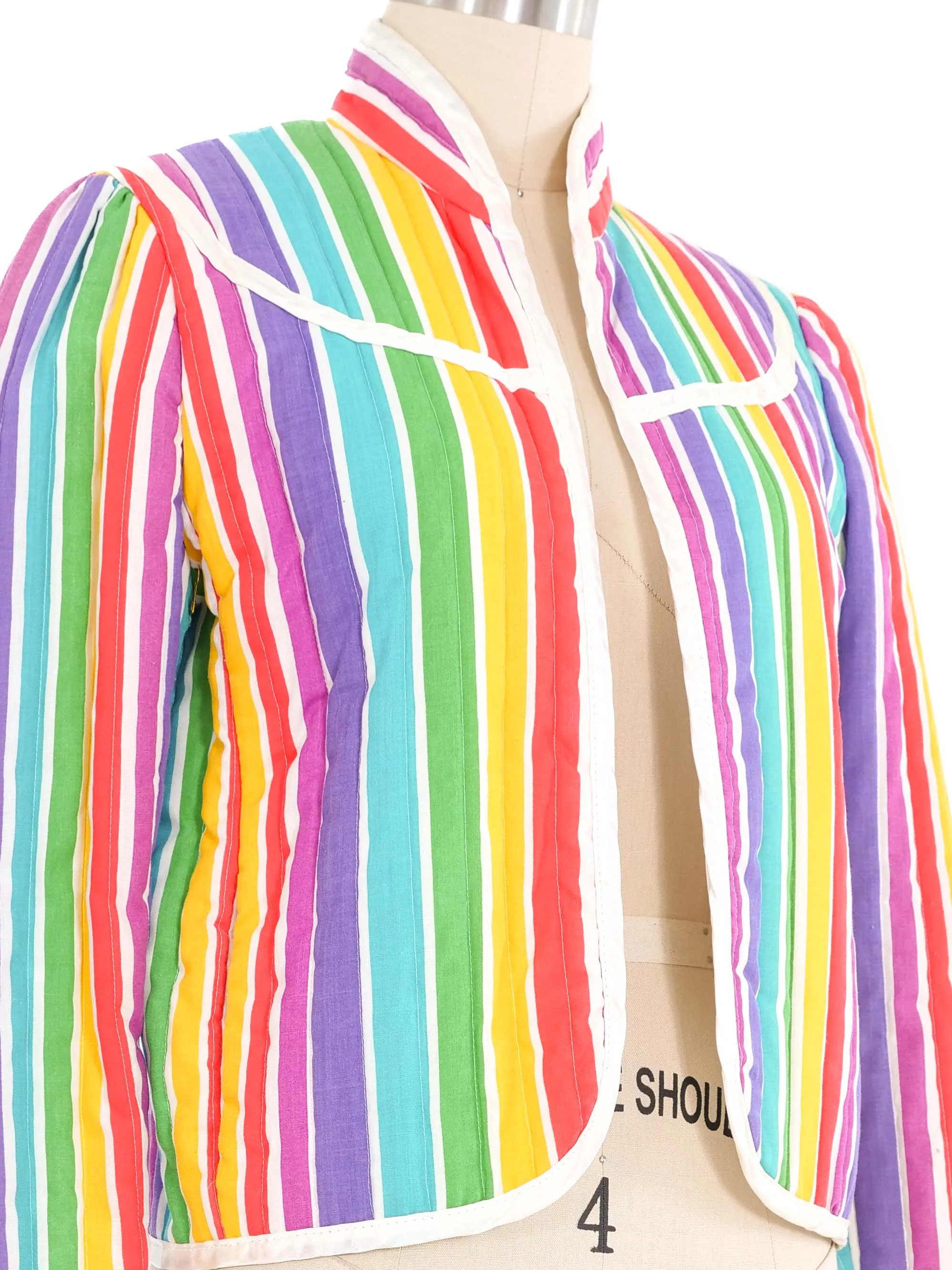 1970s Quilted Rainbow Jacket