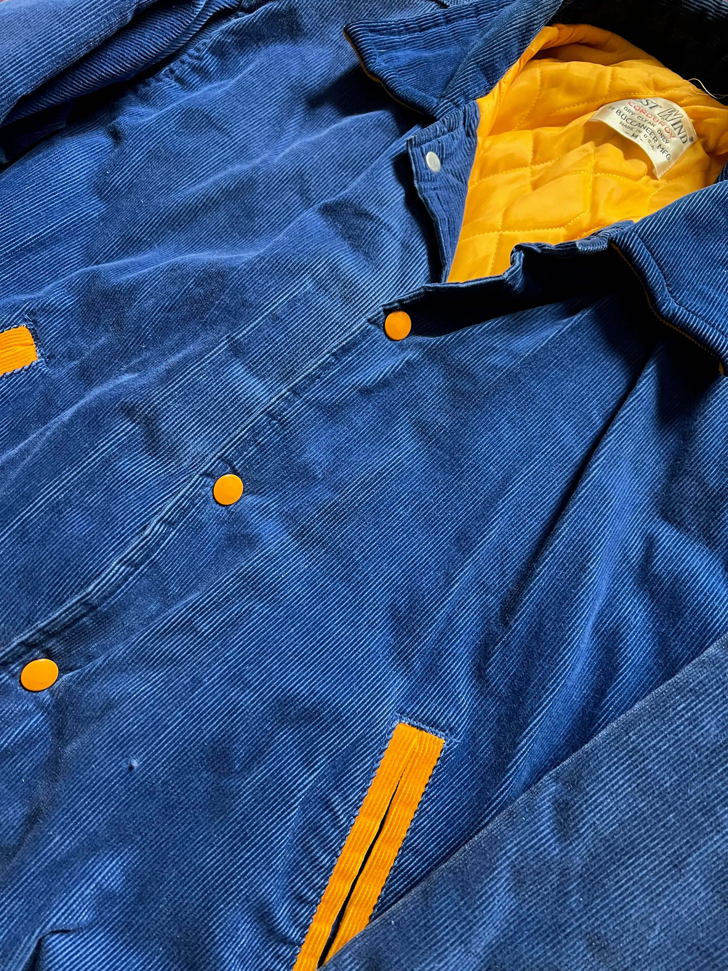 1980s West Wind Corduroy Quilted Varsity Jacket