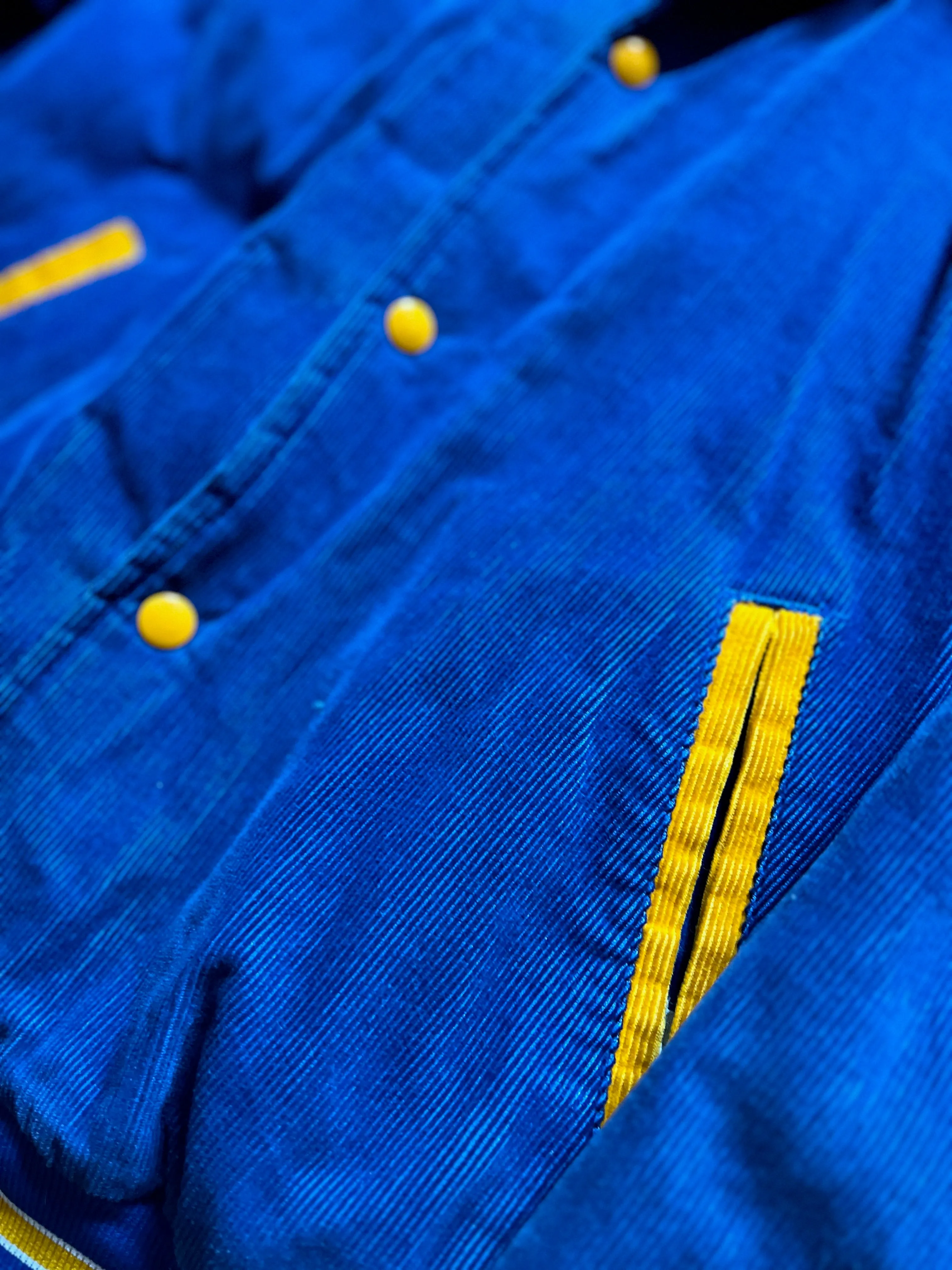 1980s West Wind Corduroy Quilted Varsity Jacket