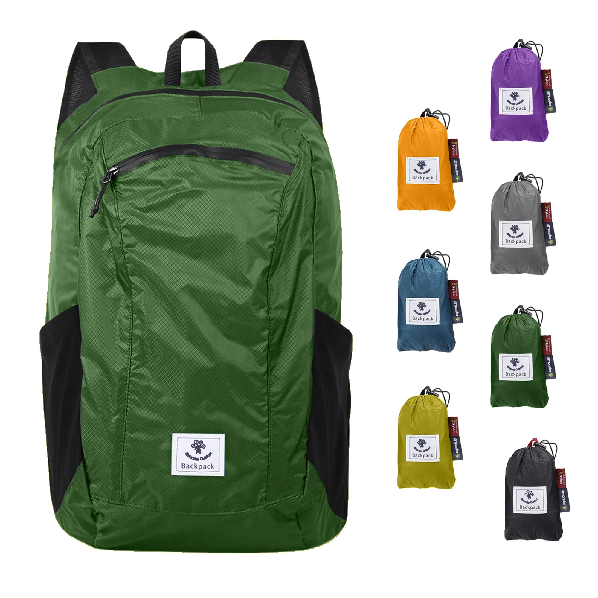 4Monster Outdoor Hiking Lightweight Travel Backpack