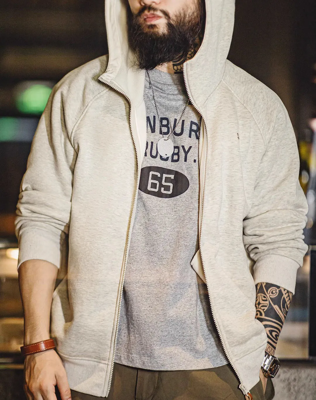 American Casual Snowflake Velvet Sports Cardigan Men's Jacket