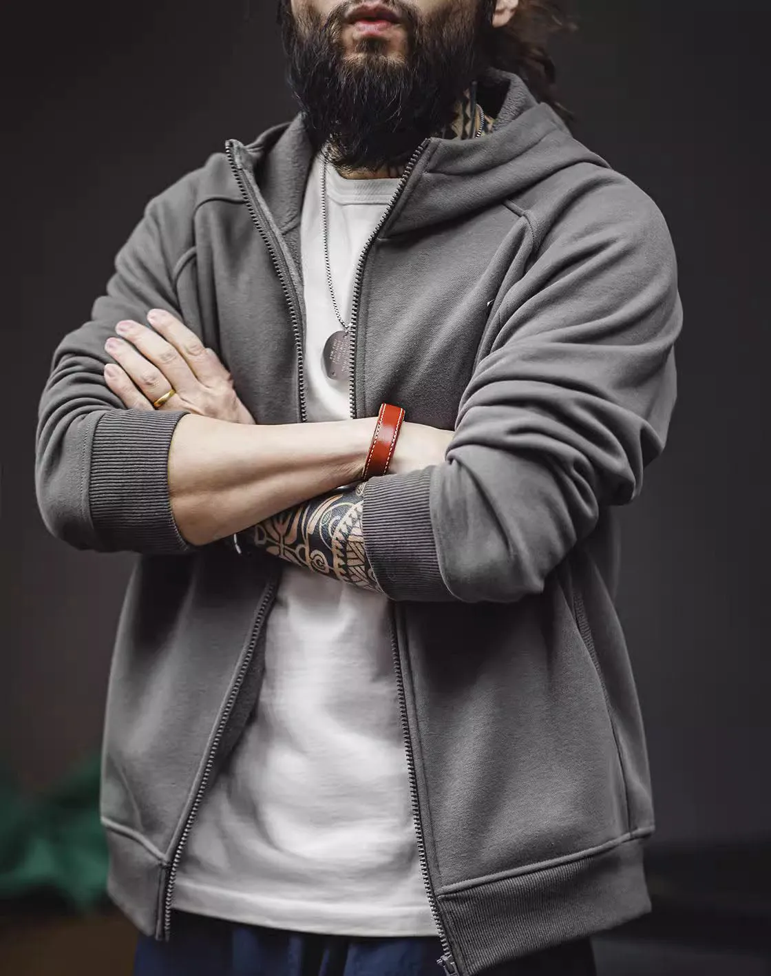 American Casual Snowflake Velvet Sports Cardigan Men's Jacket
