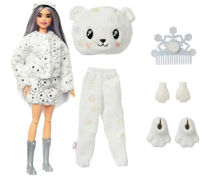 Barbie Cutie Reveal Winter Sparkle Series Polar Bear