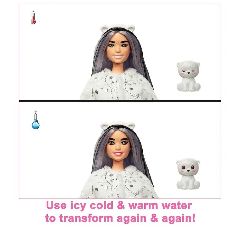 Barbie Cutie Reveal Winter Sparkle Series Polar Bear