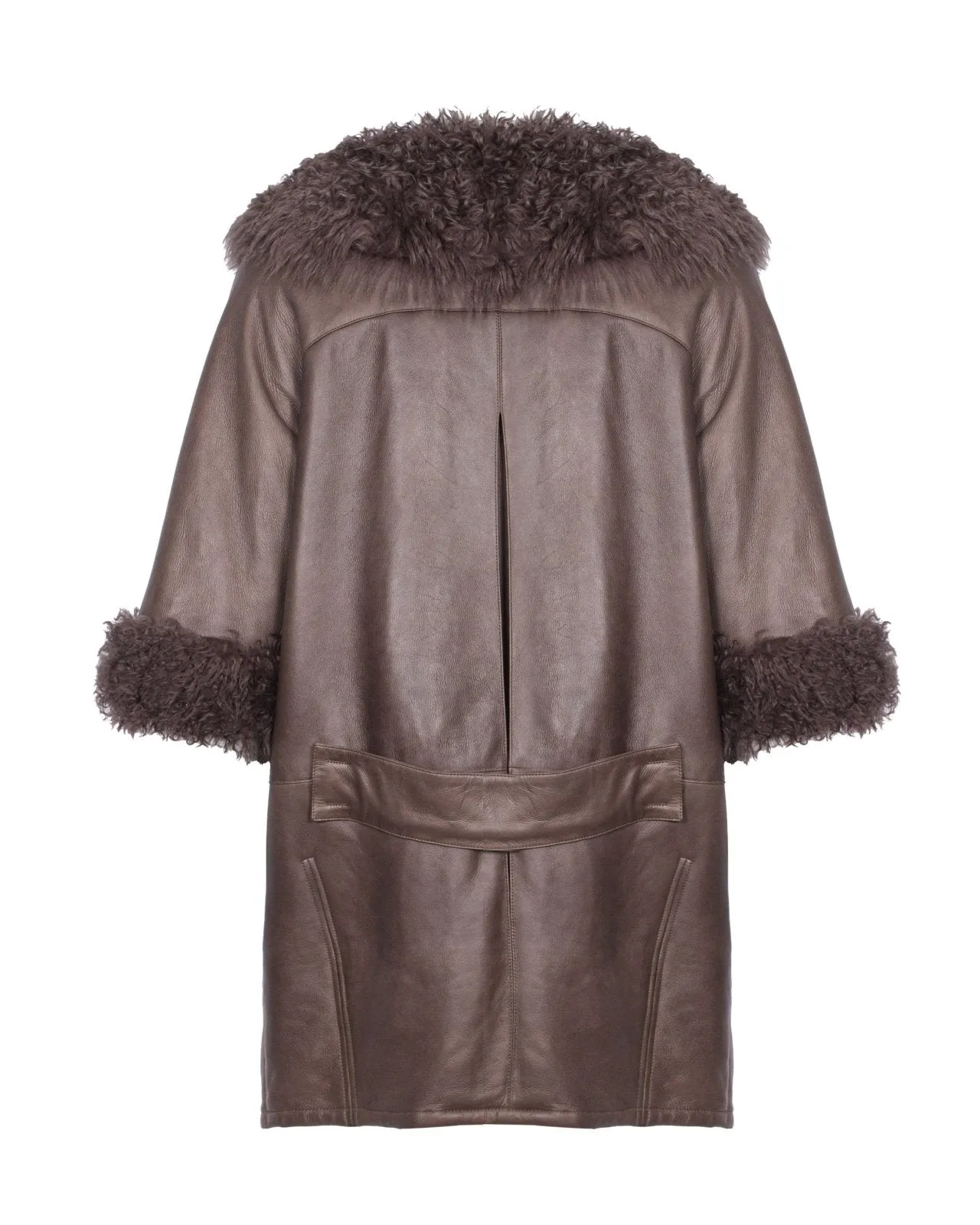 Brown Leather Coat