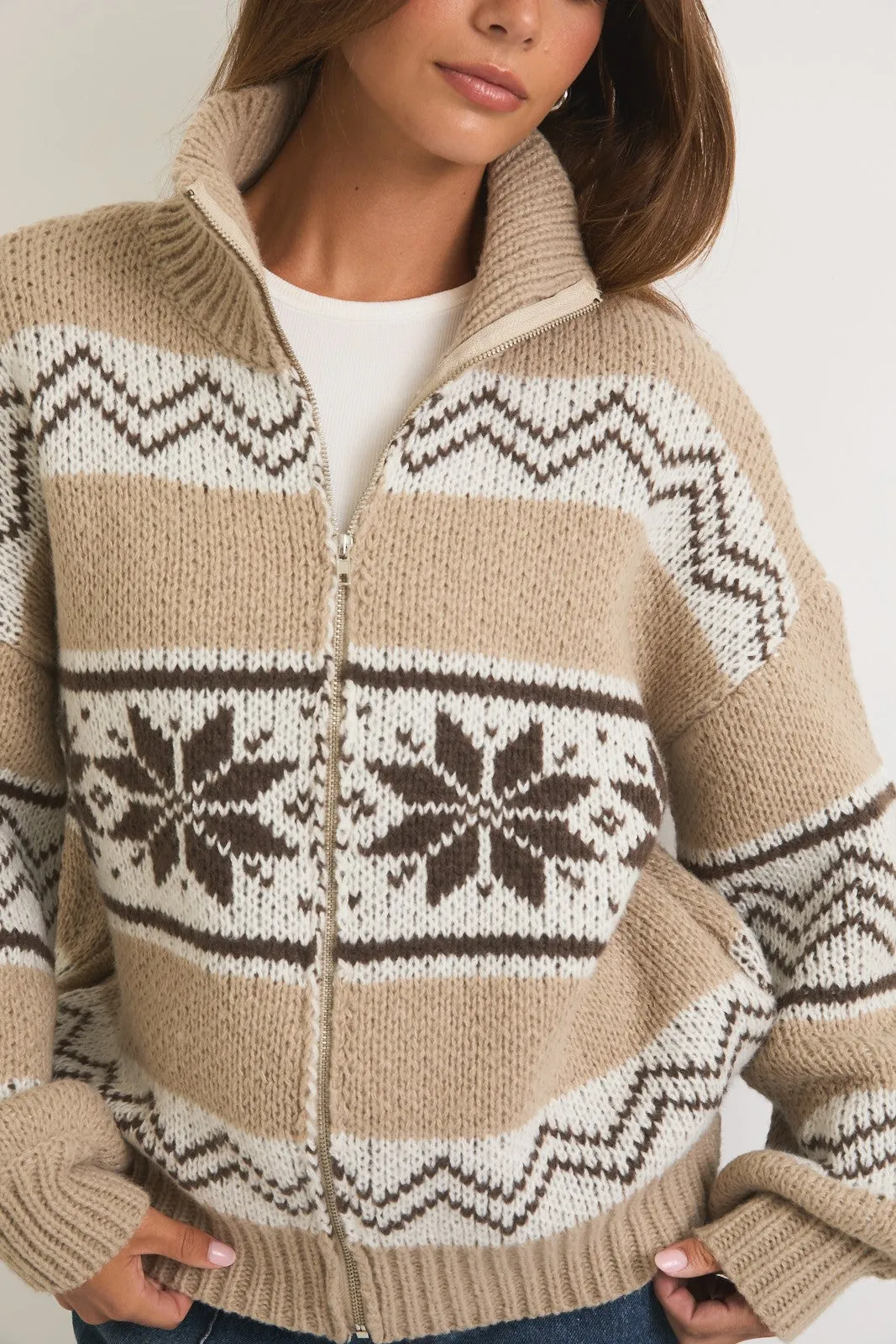 Collared Fair Isle Jacket
