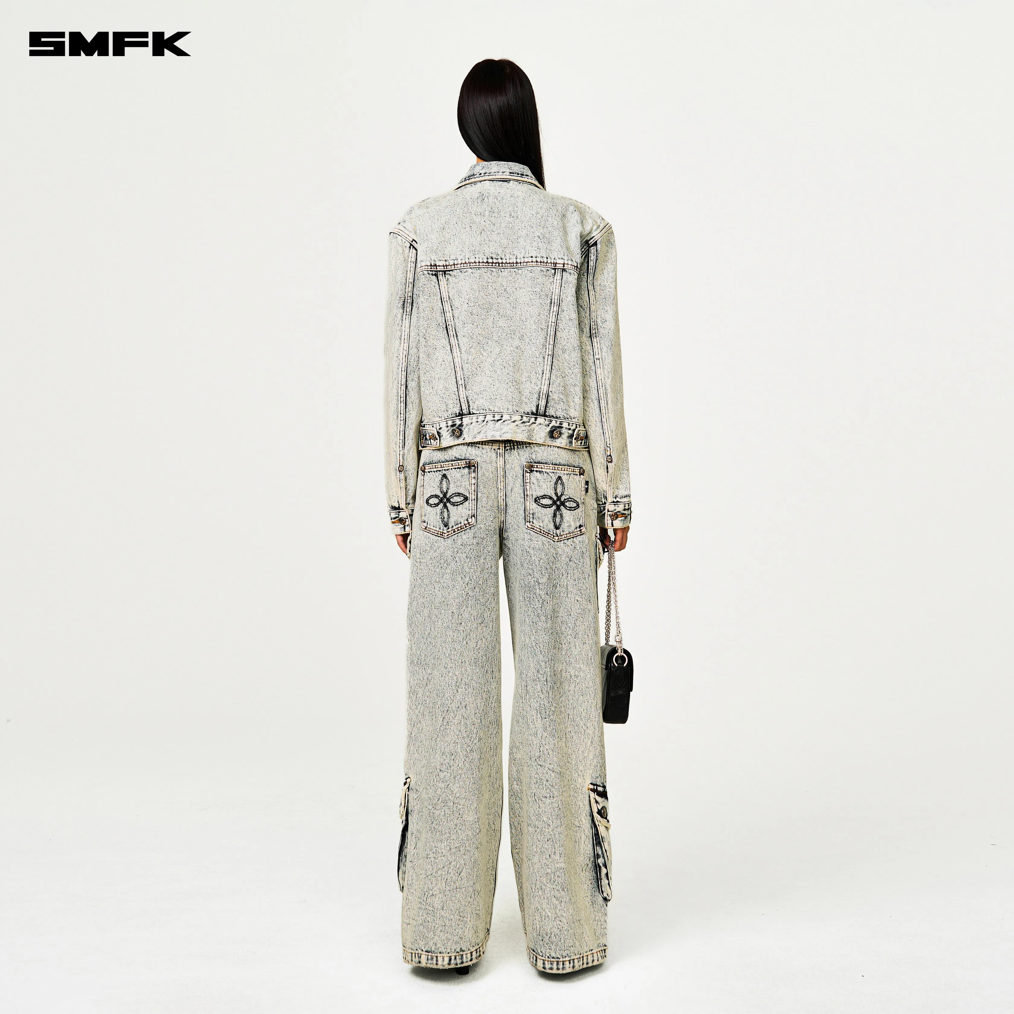 Compass Permanent Denim Jacket Snowflake