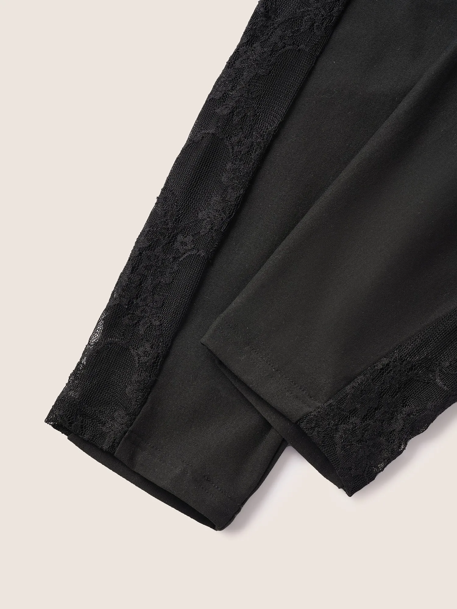 Crochet Lace Mesh Skinny Leggings