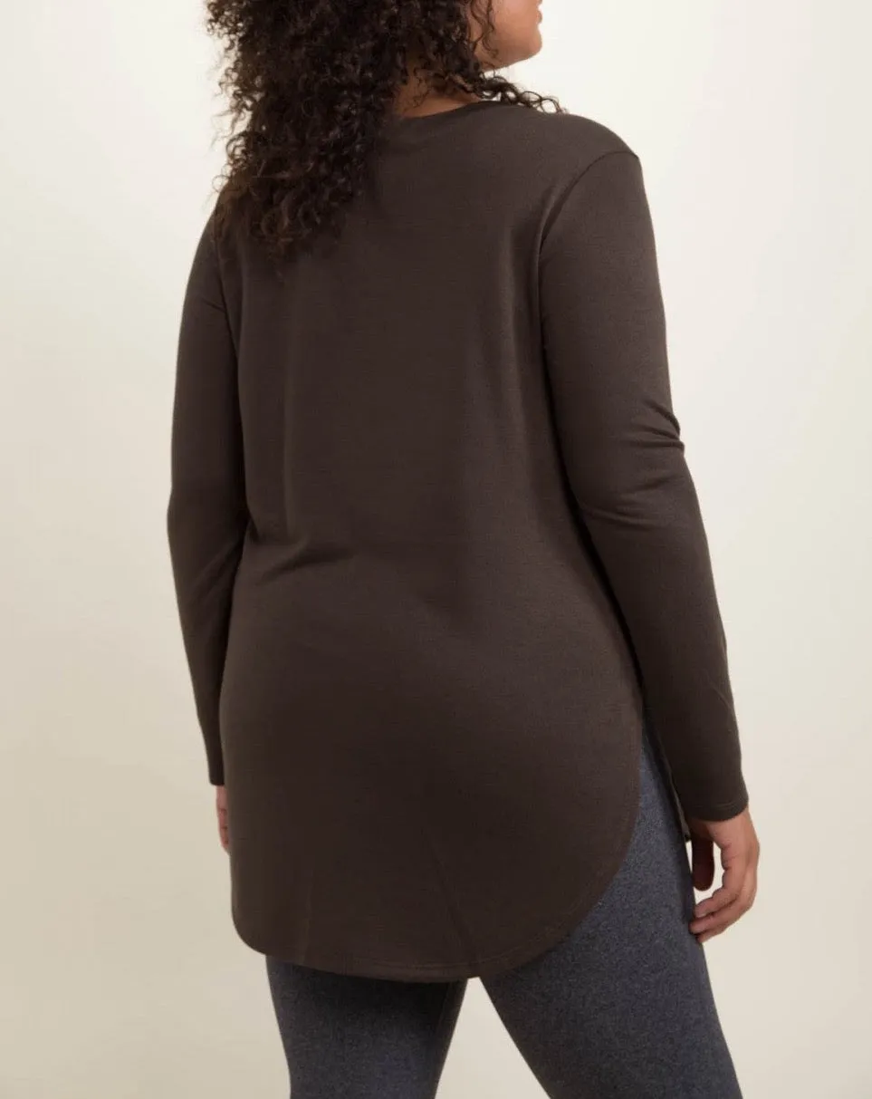 CURVY EMMA LONG SLEEVE TOP