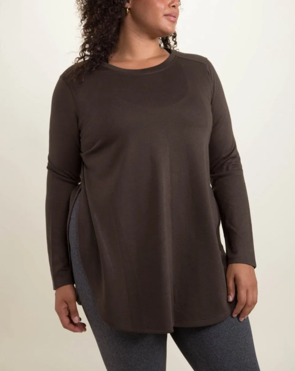 CURVY EMMA LONG SLEEVE TOP