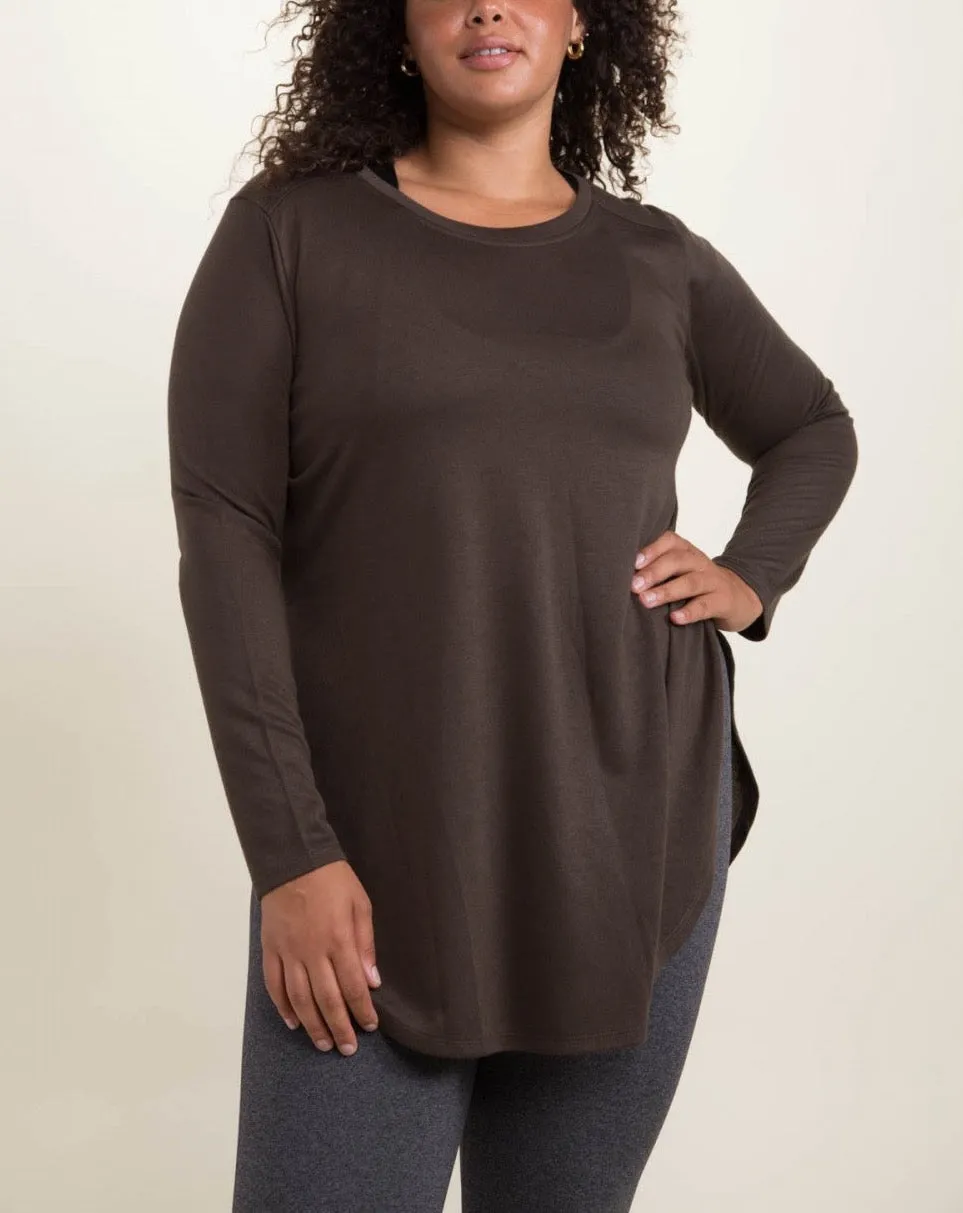 CURVY EMMA LONG SLEEVE TOP