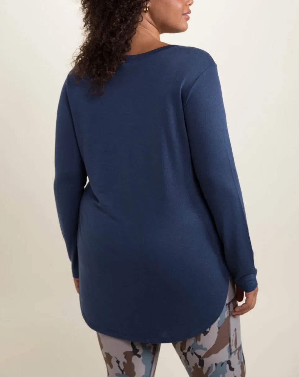 CURVY EMMA LONG SLEEVE TOP