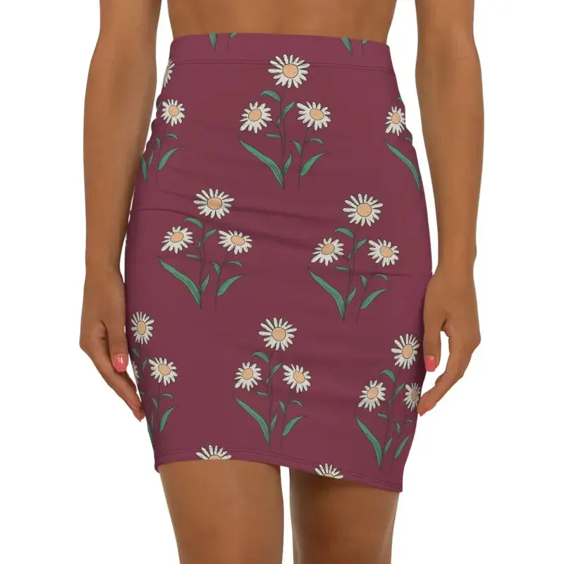 Daisy Delight Floral Mini Skirt