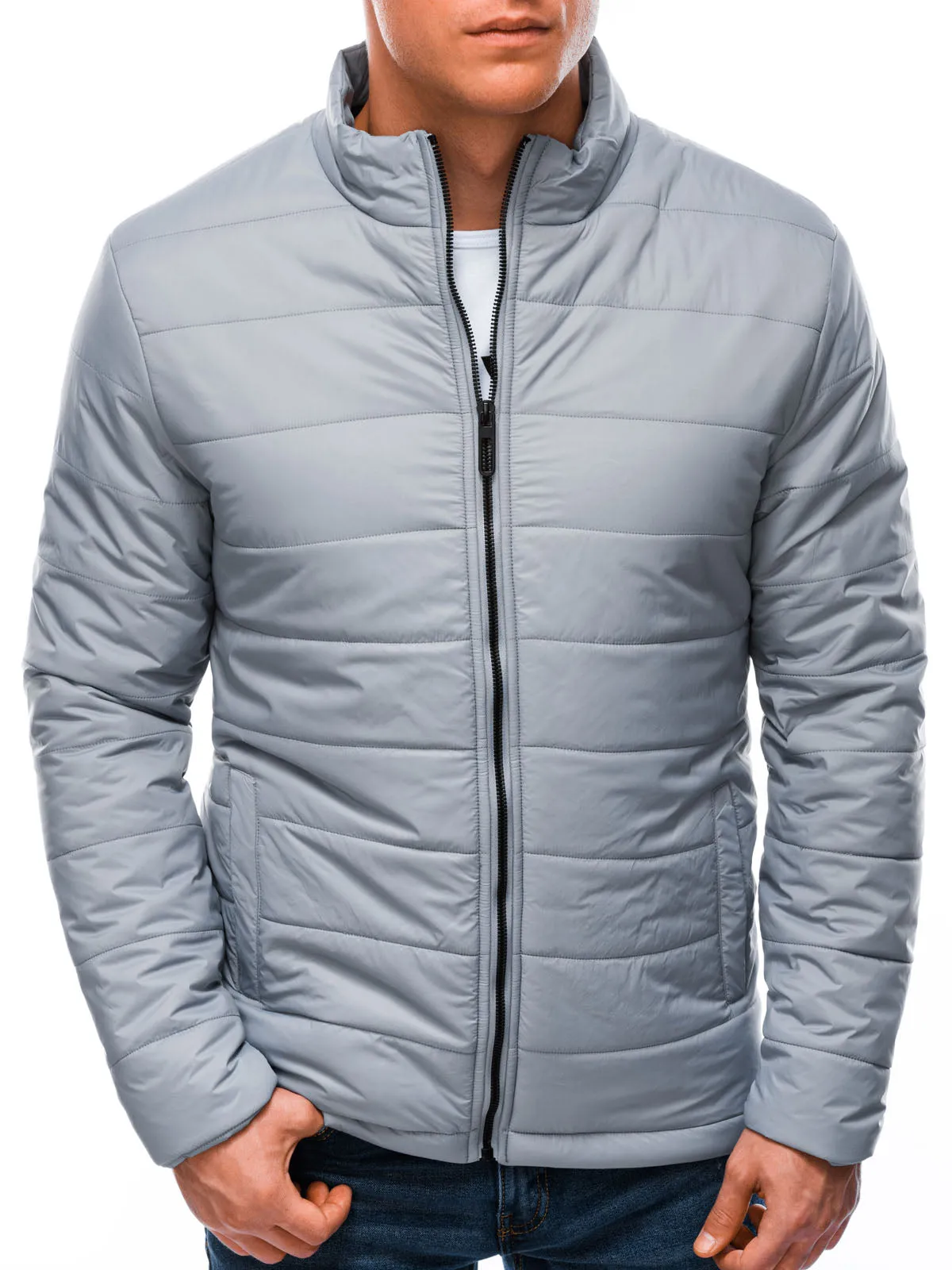 Deoti Men's quilted jacket Rudolph grey