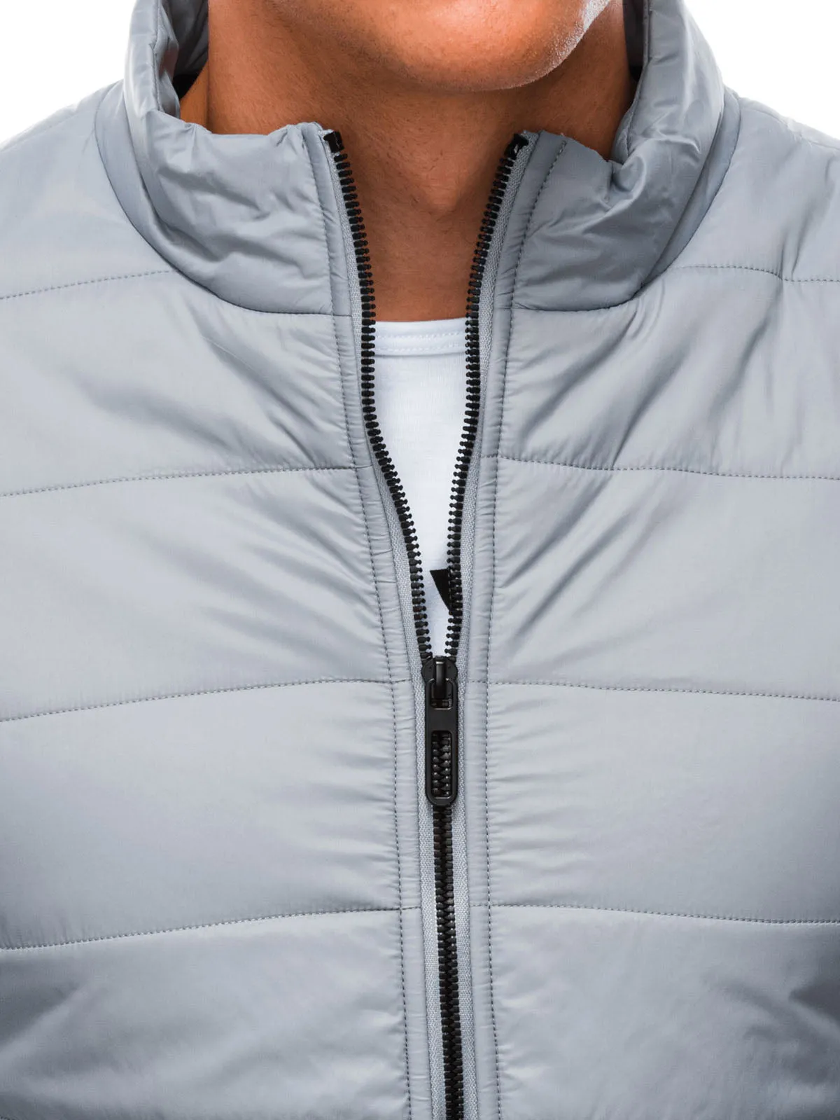 Deoti Men's quilted jacket Rudolph grey