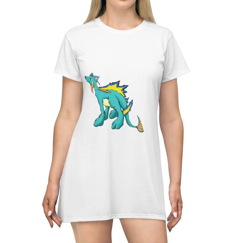 Doudro All Over Print T-Shirt Dress