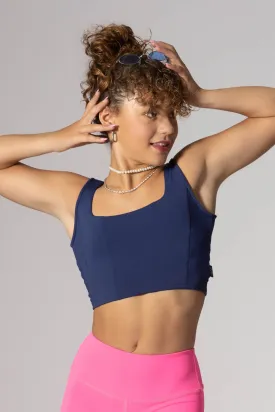 Duchess Crop Top - Navy - FINAL SALE