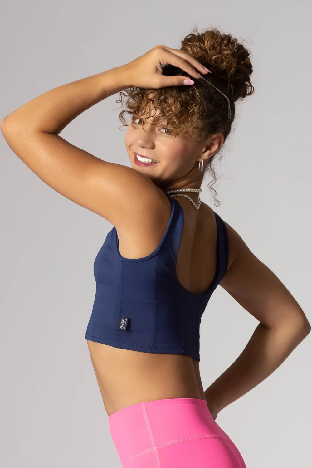 Duchess Crop Top - Navy - FINAL SALE