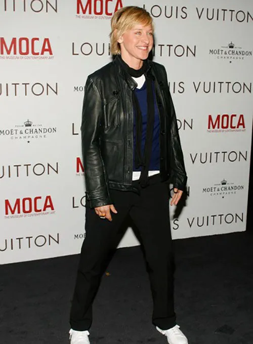 ELLEN DEGENERES LEATHER JACKET