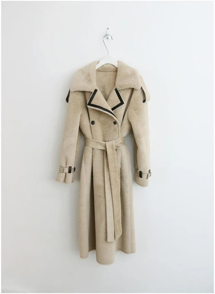 Faux Fur Trench