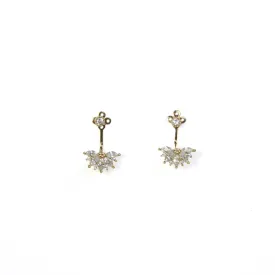 Flower Ear-Jacket Studs