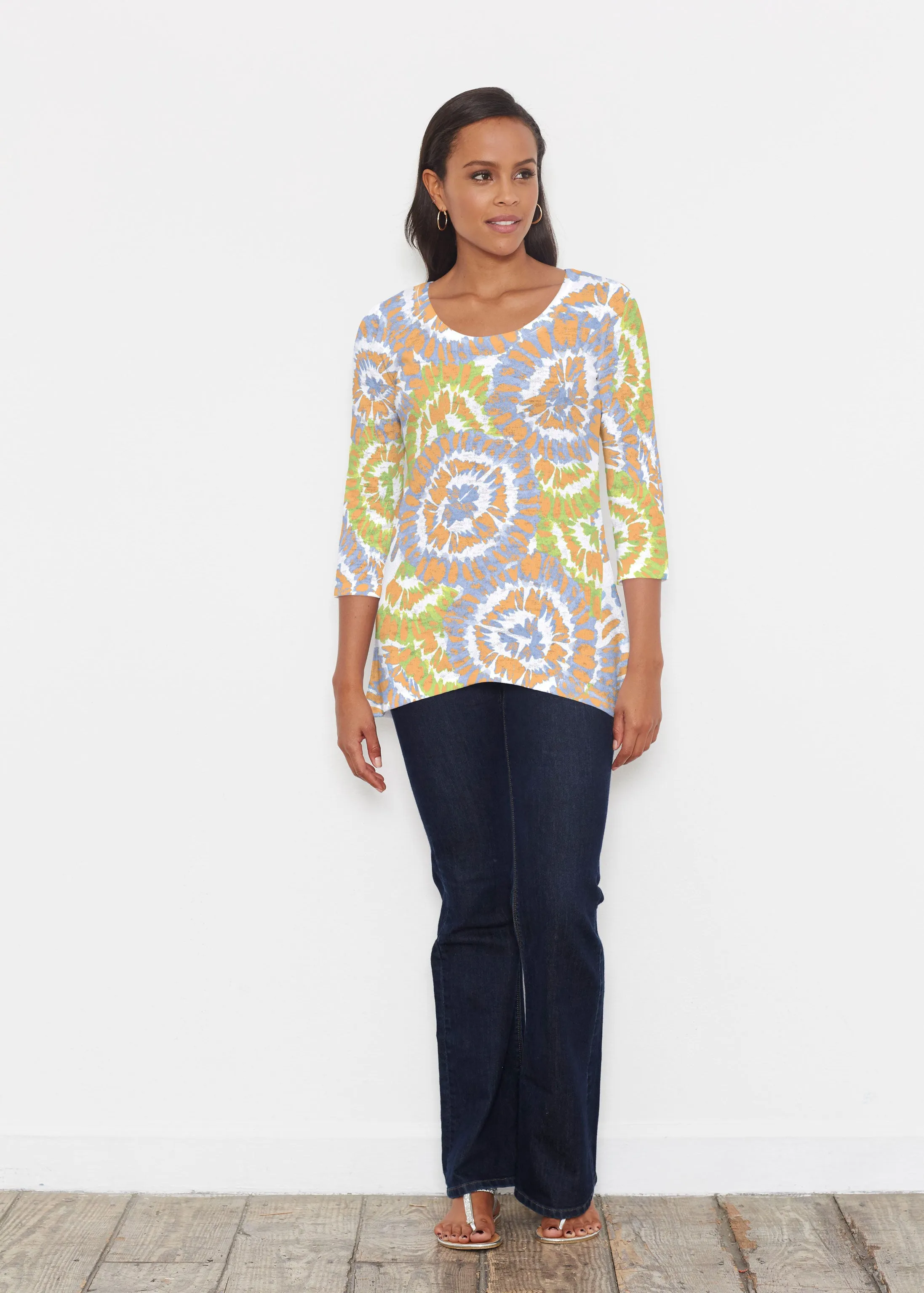 Funky Town (17277) ~ Katherine Hi-Lo Thermal Tunic