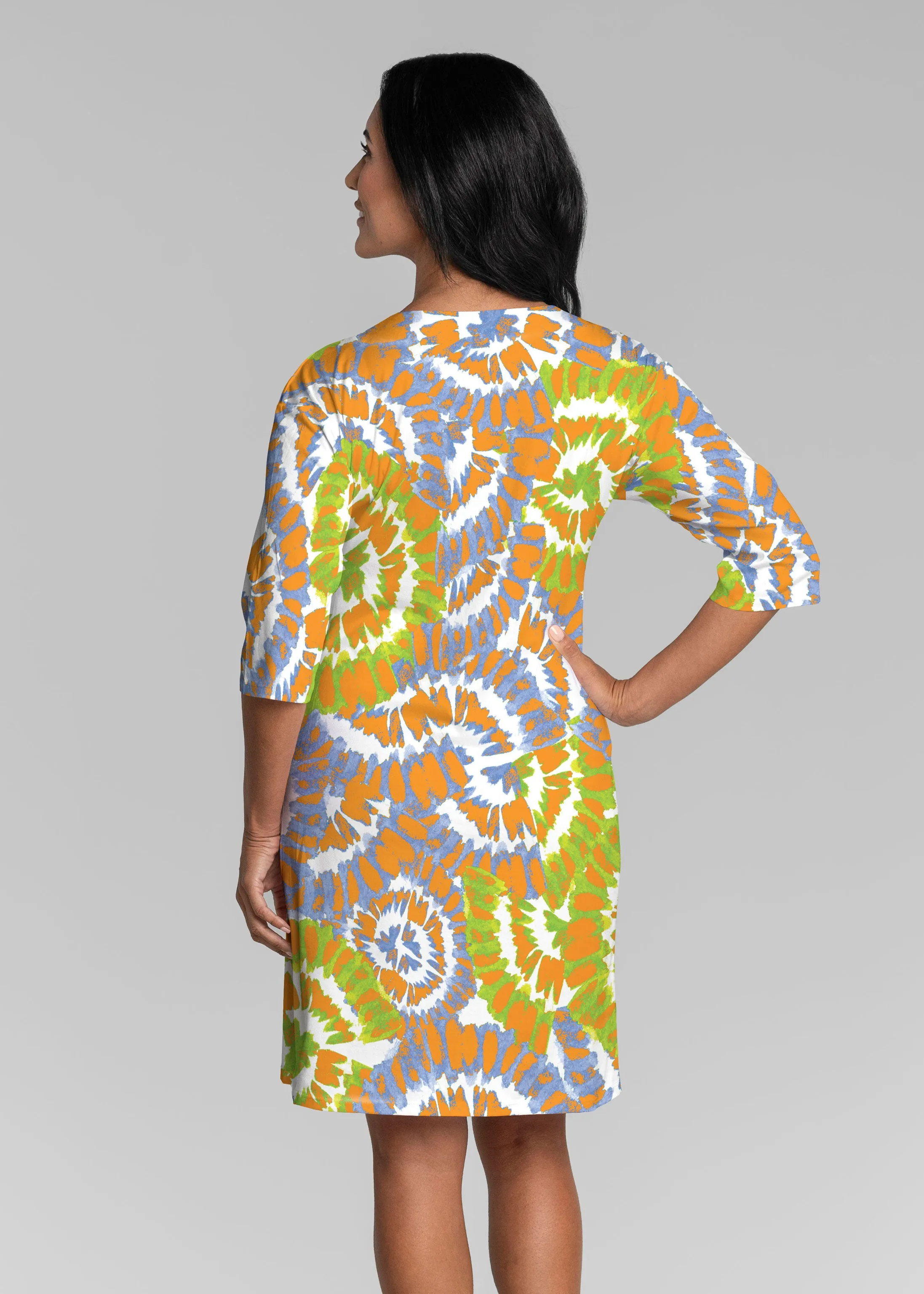 Funky Town (17277) ~ Lucy 3/4 Sleeve V-Neck Dress