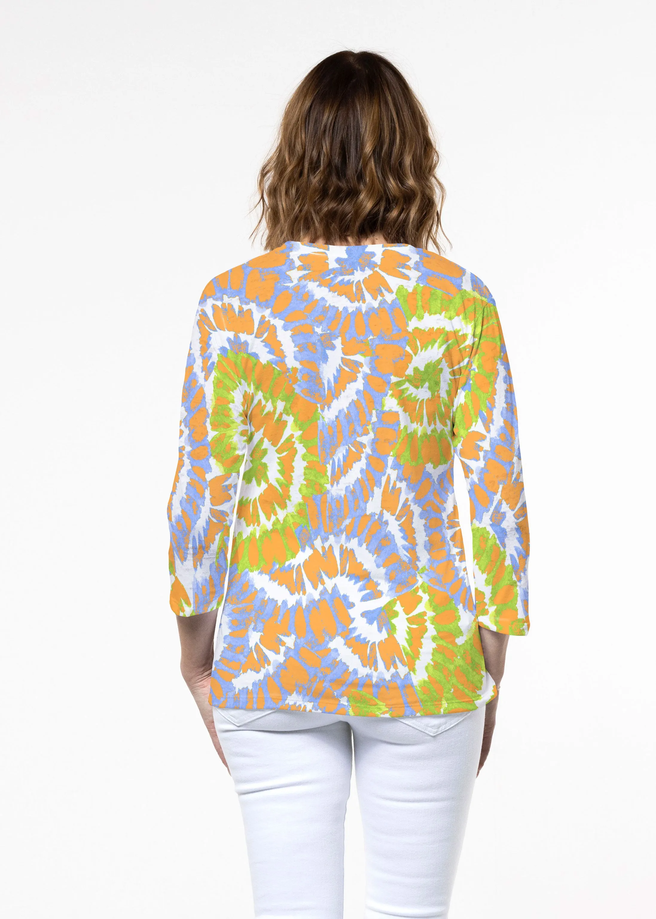 Funky Town (17277) ~ Signature 3/4 Sleeve Crew Neck Top