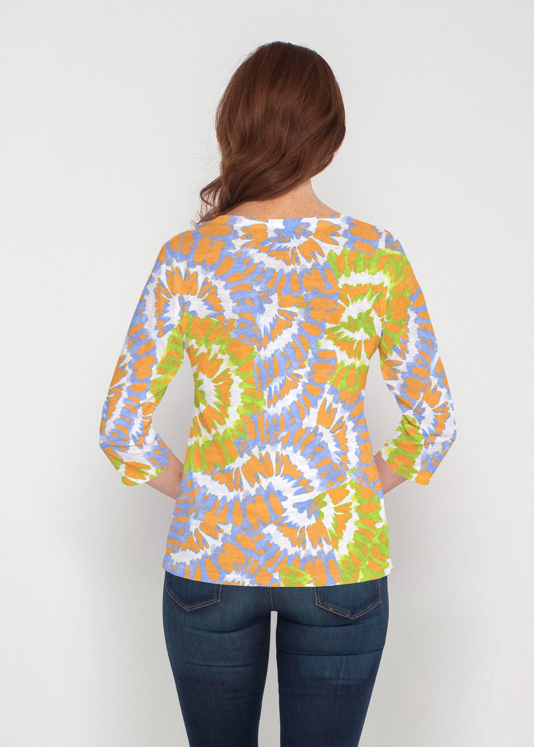 Funky Town (17277) ~ Signature 3/4 Sleeve V-Neck Top