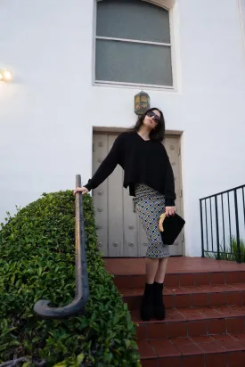 Geogram Pencil Skirt