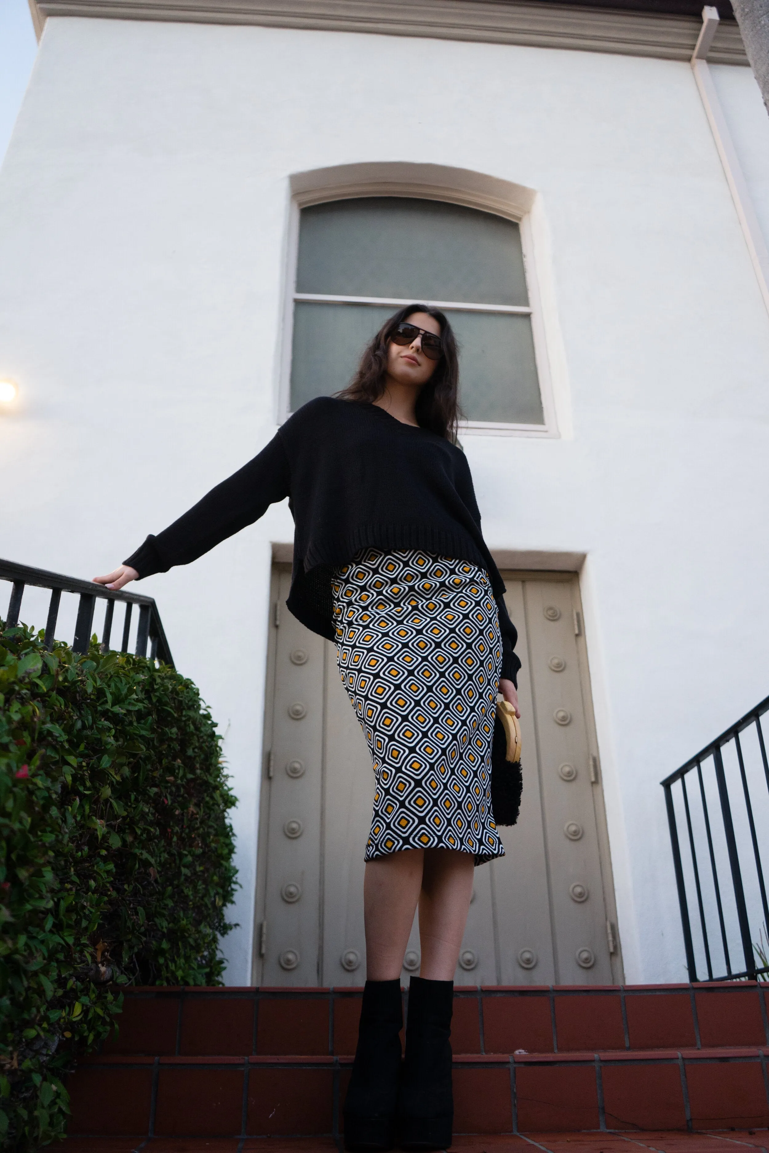 Geogram Pencil Skirt
