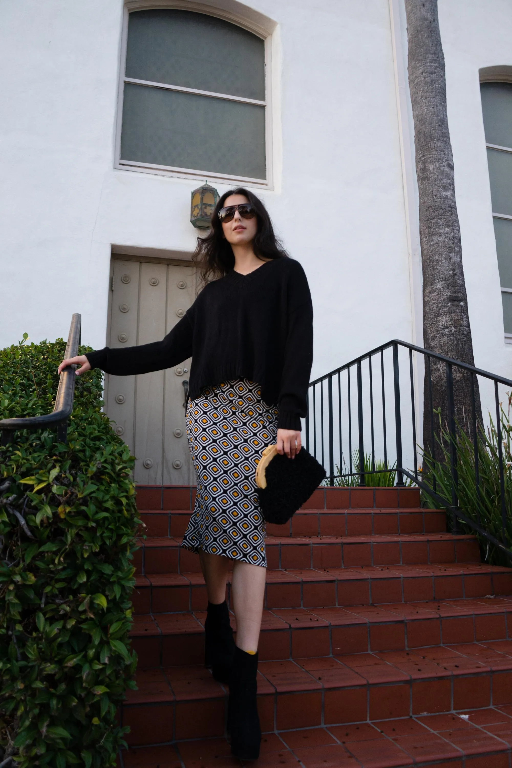 Geogram Pencil Skirt