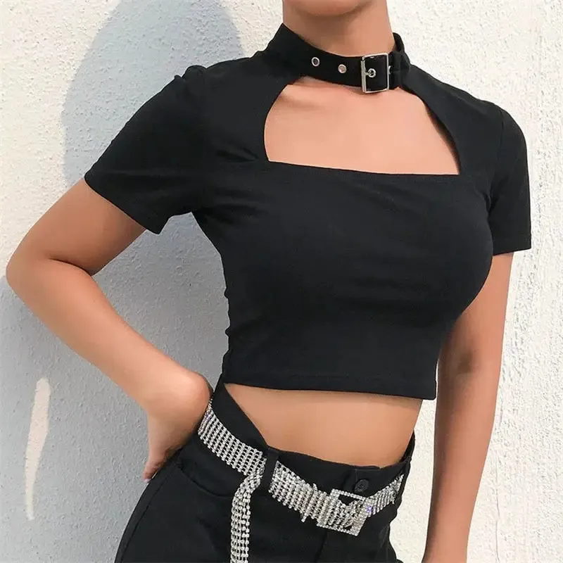 Gothic Punk Crop-Top