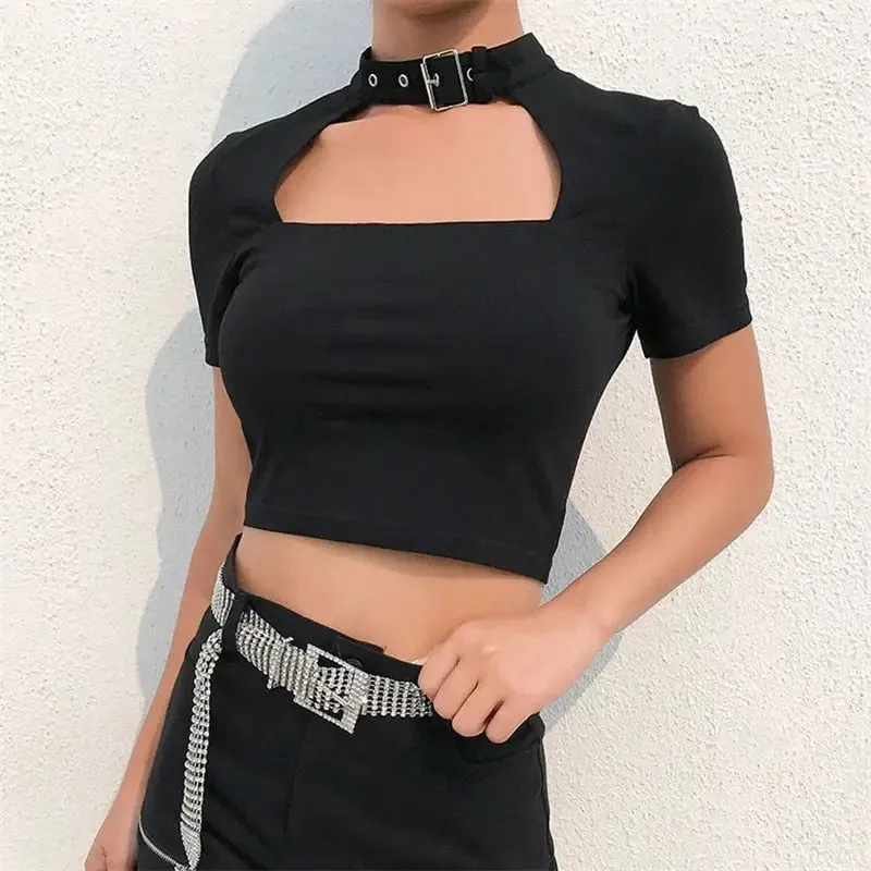 Gothic Punk Crop-Top