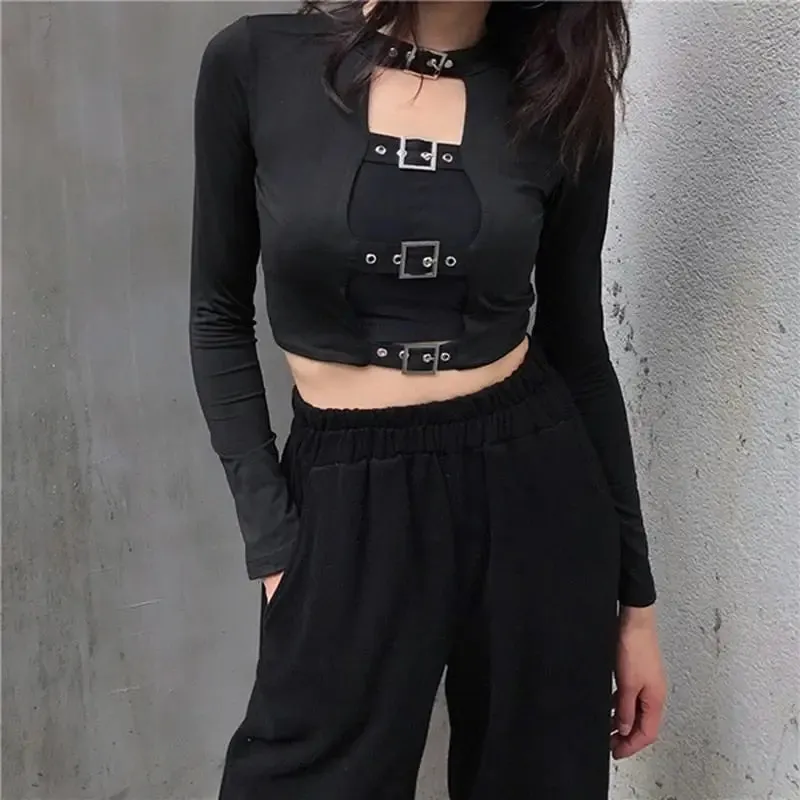 Gothic Punk Crop-Top