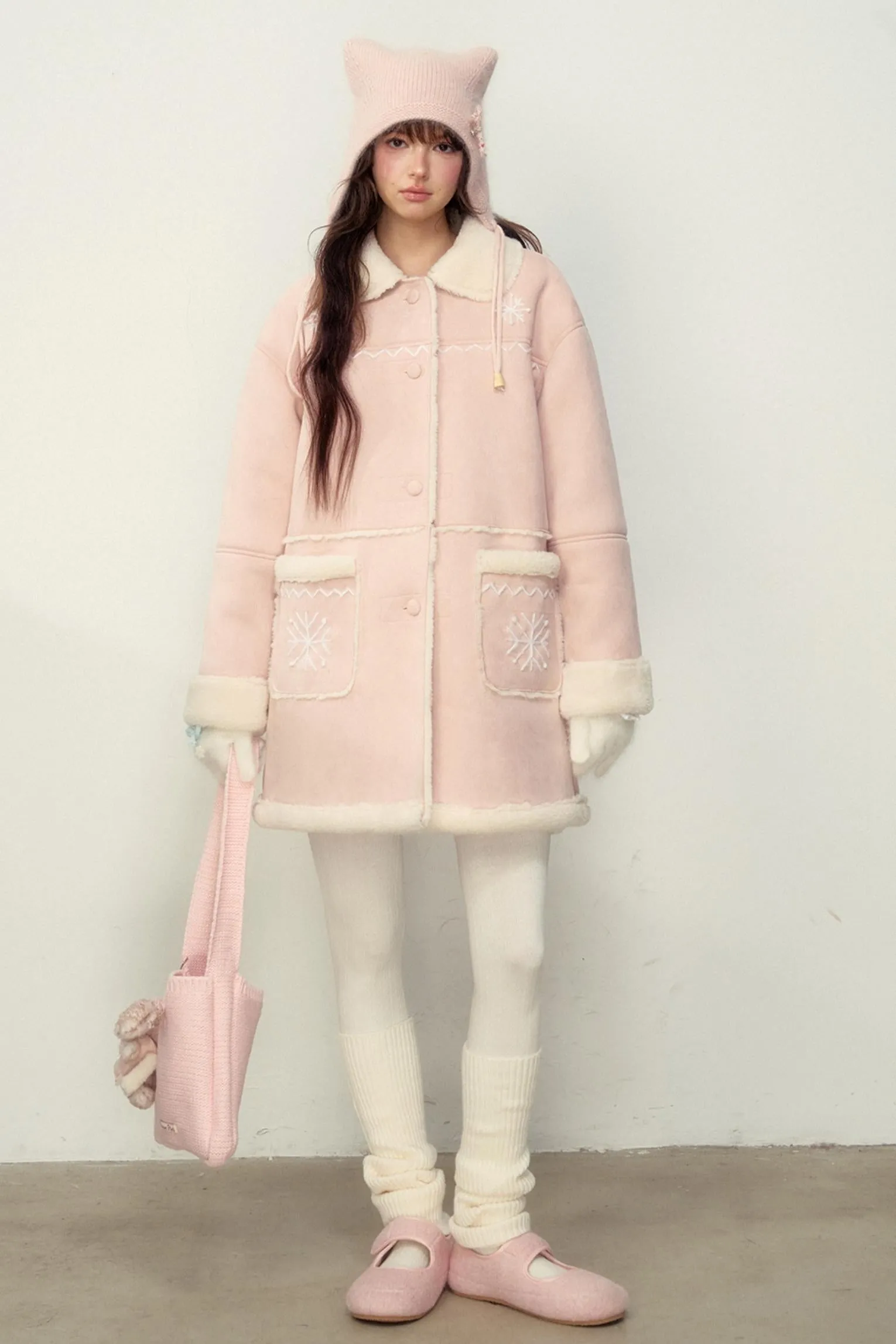 Handmade Snowflake Warm Winter Jacket