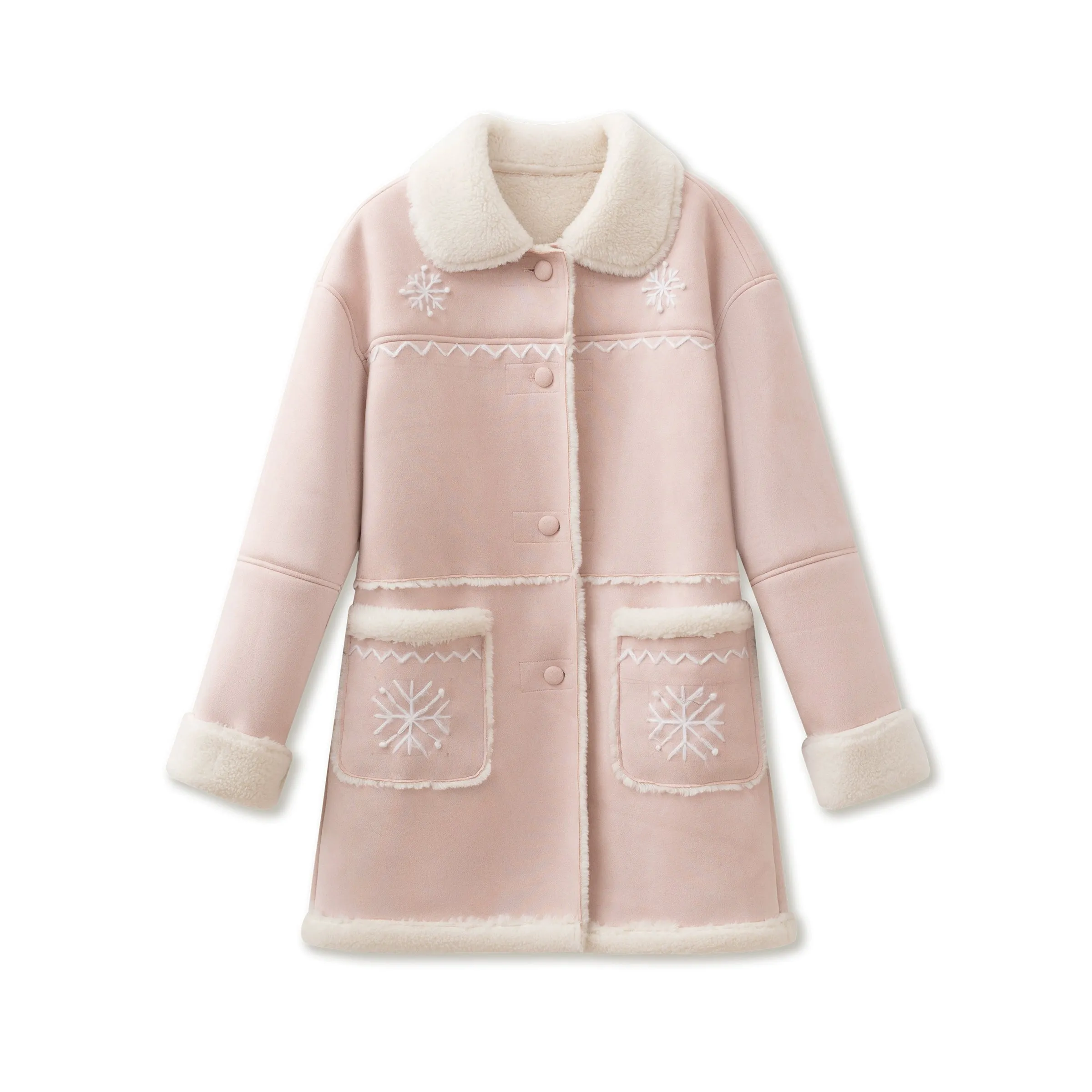 Handmade Snowflake Warm Winter Jacket