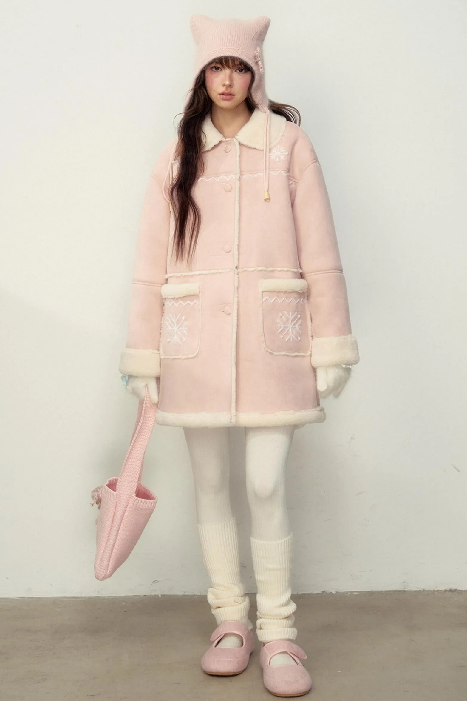 Handmade Snowflake Warm Winter Jacket