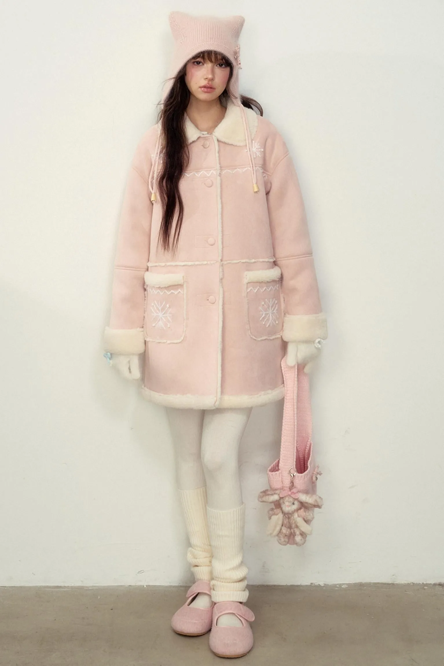 Handmade Snowflake Warm Winter Jacket