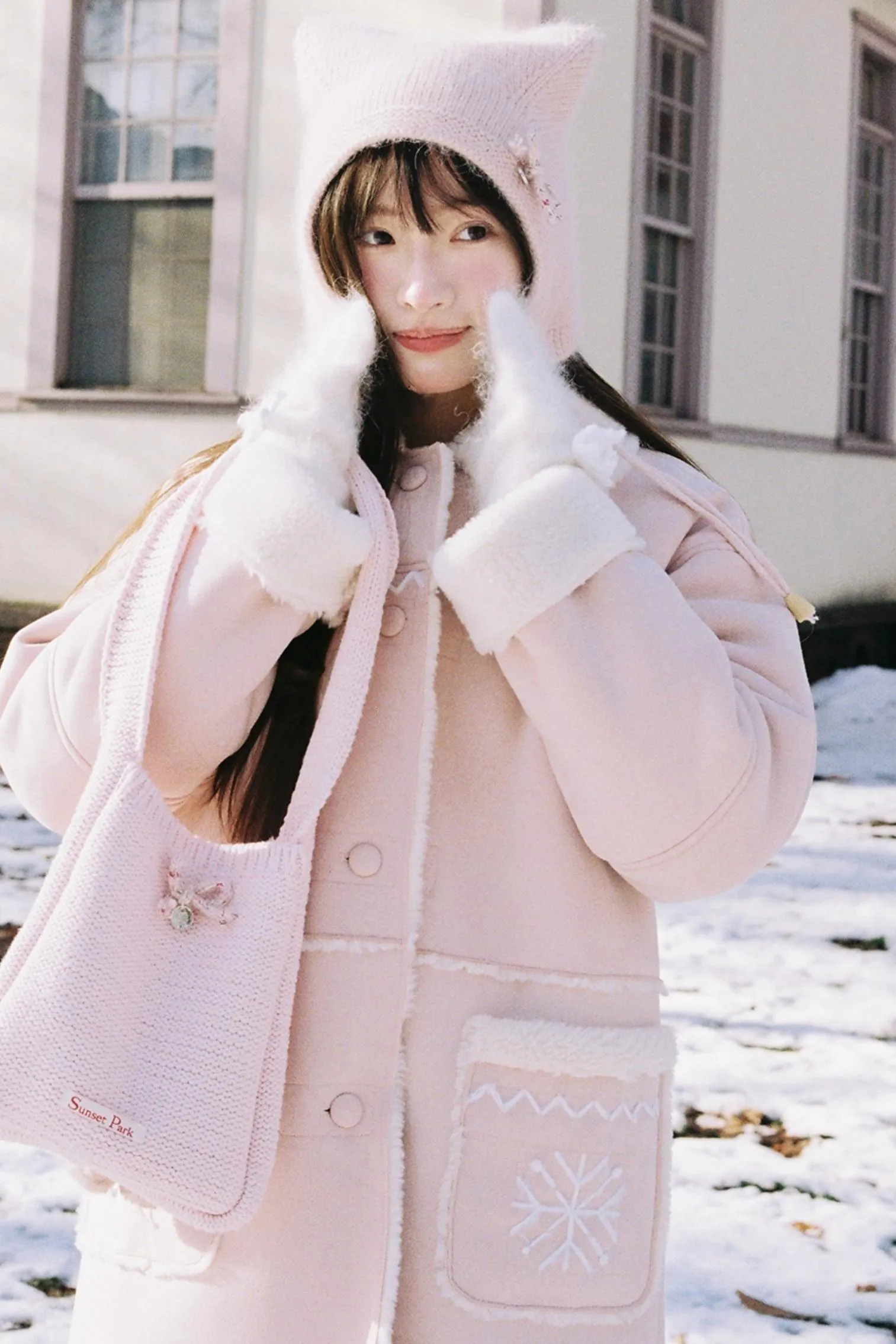 Handmade Snowflake Warm Winter Jacket