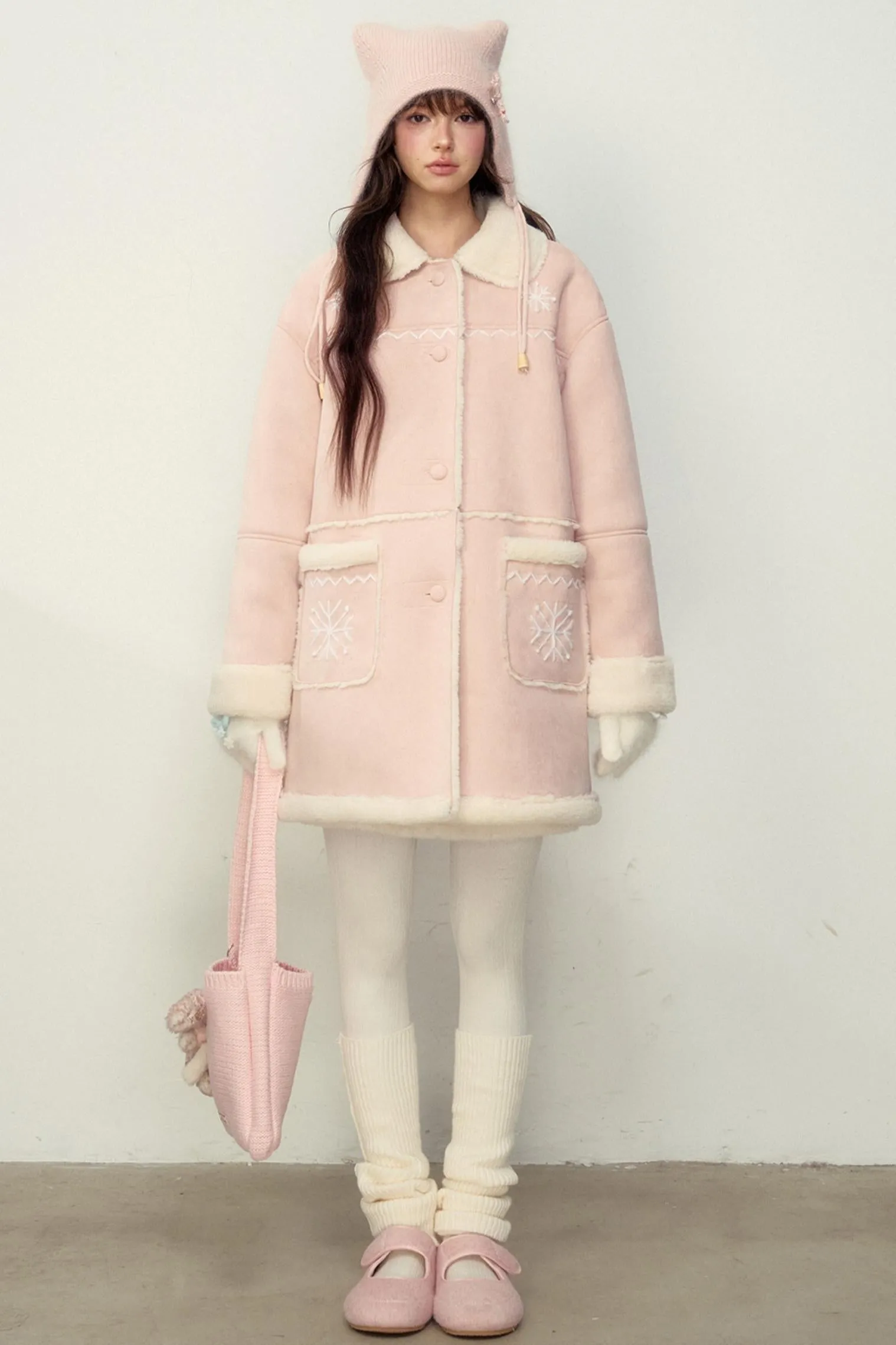 Handmade Snowflake Warm Winter Jacket