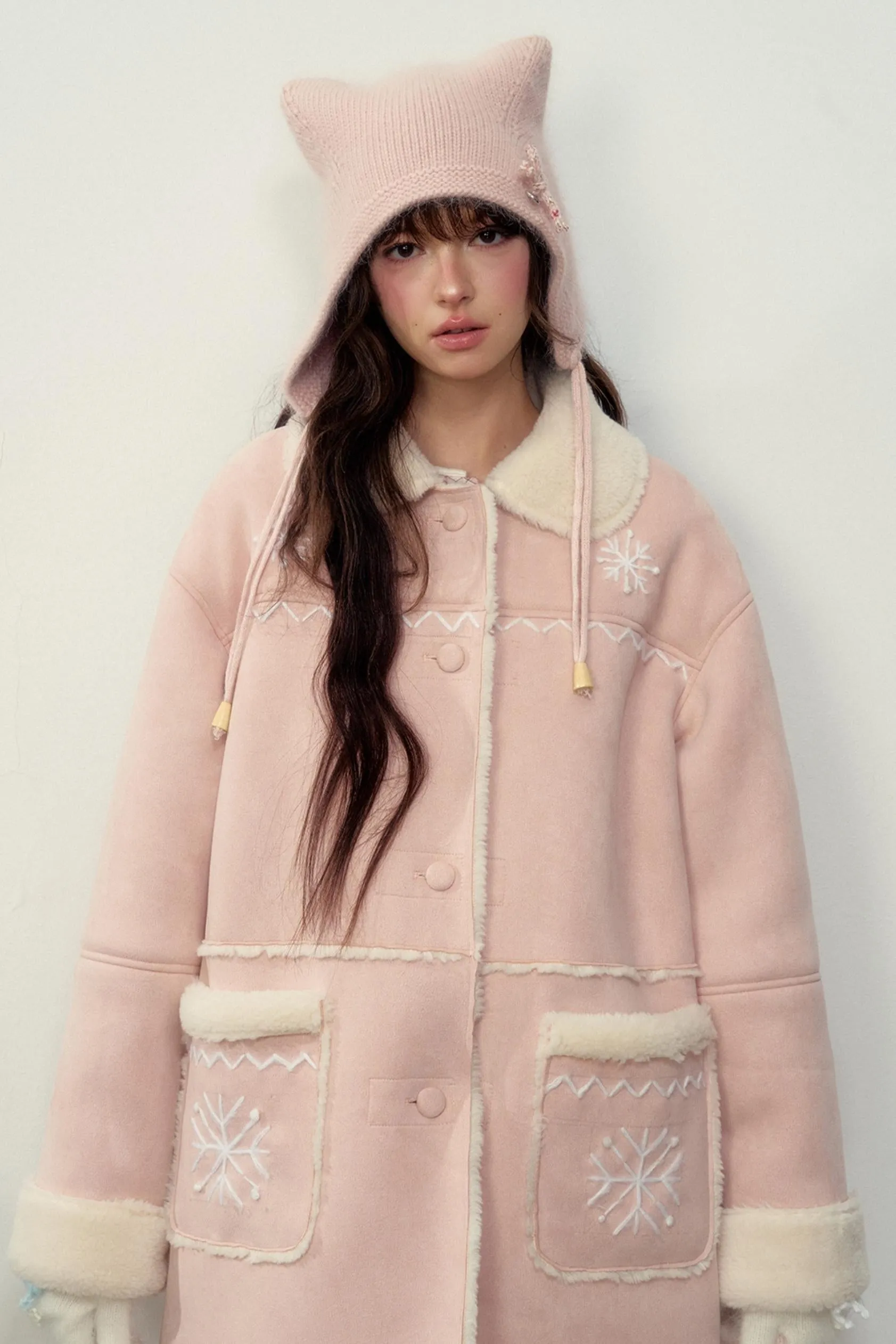 Handmade Snowflake Warm Winter Jacket
