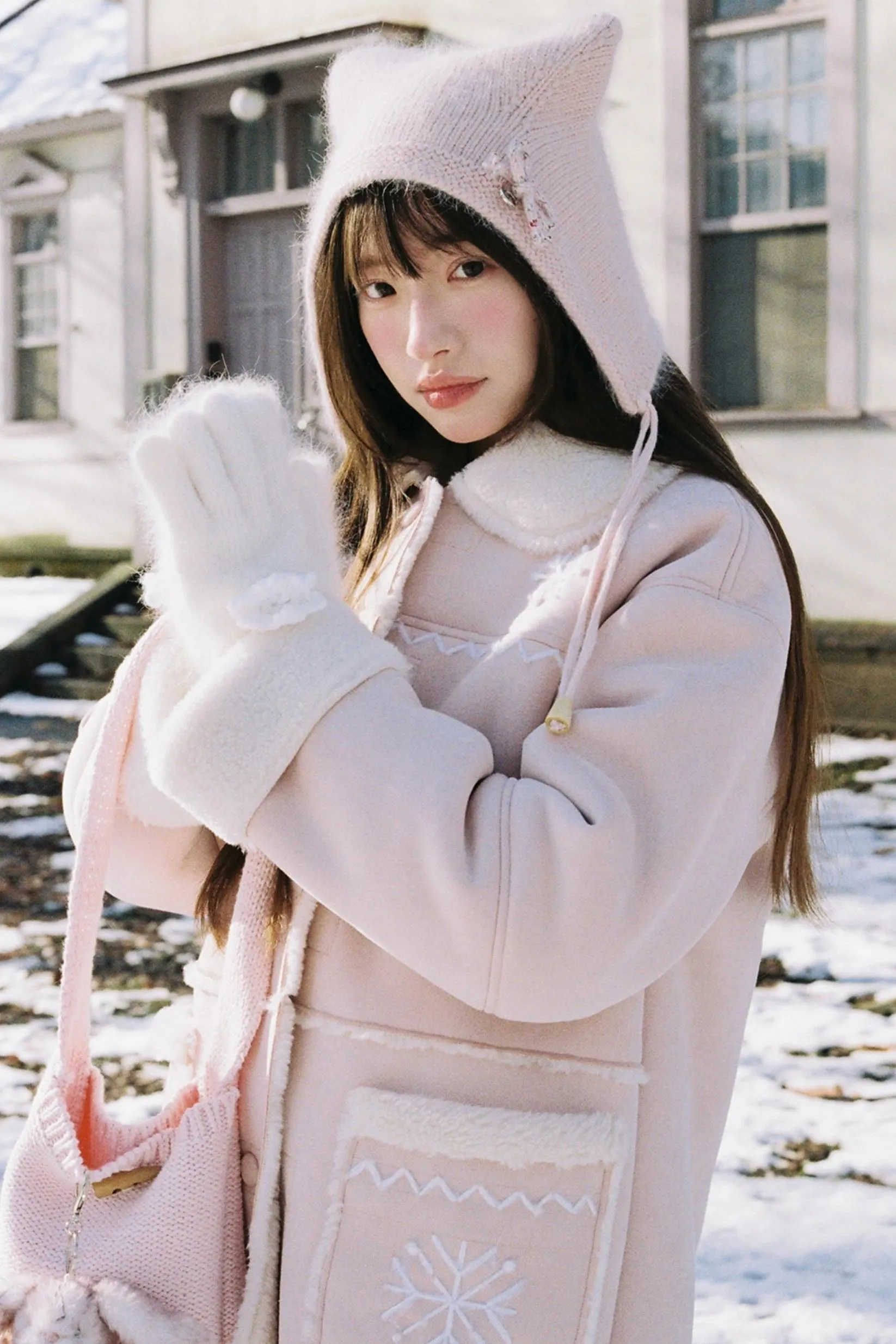 Handmade Snowflake Warm Winter Jacket