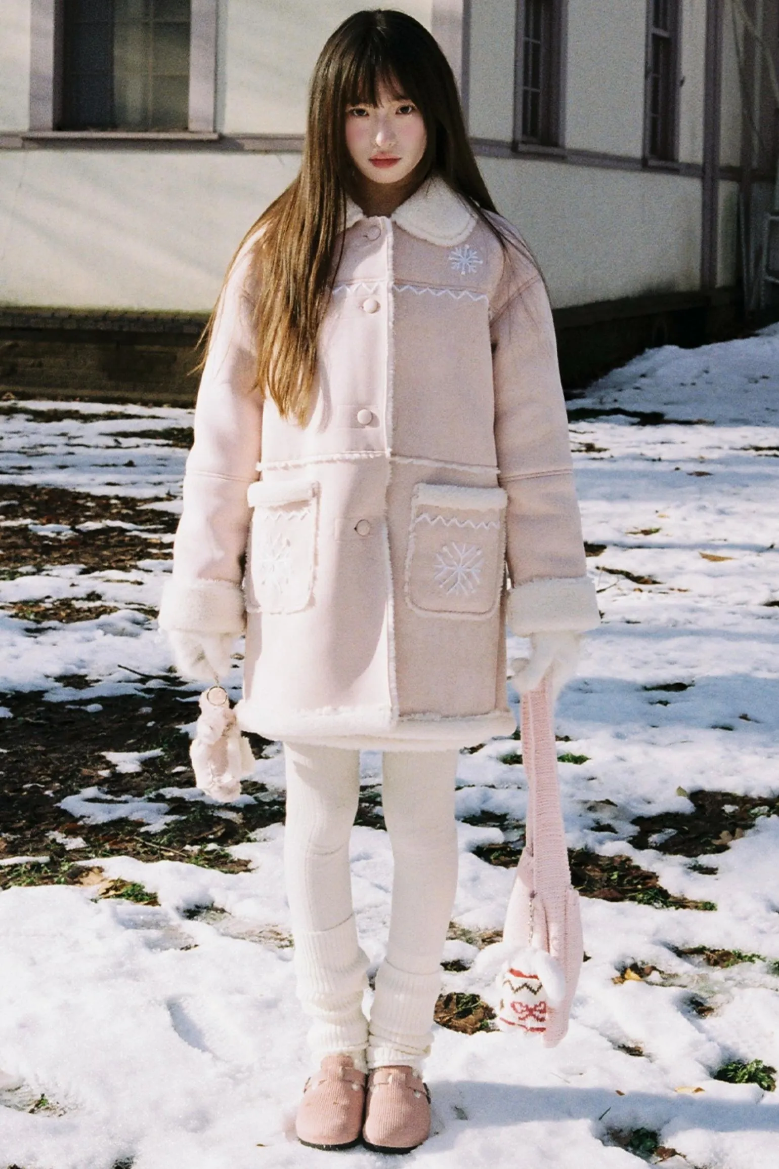 Handmade Snowflake Warm Winter Jacket