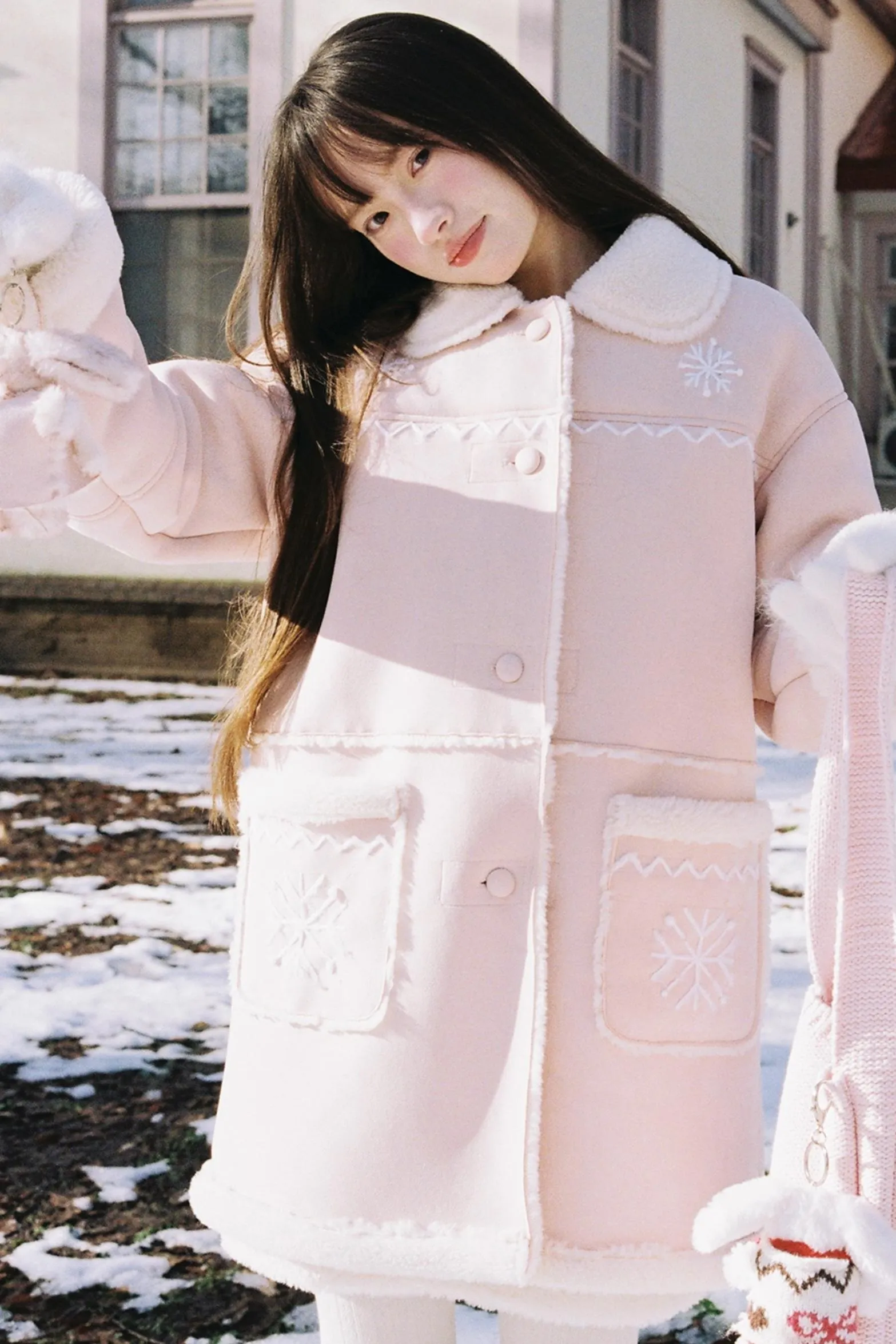 Handmade Snowflake Warm Winter Jacket