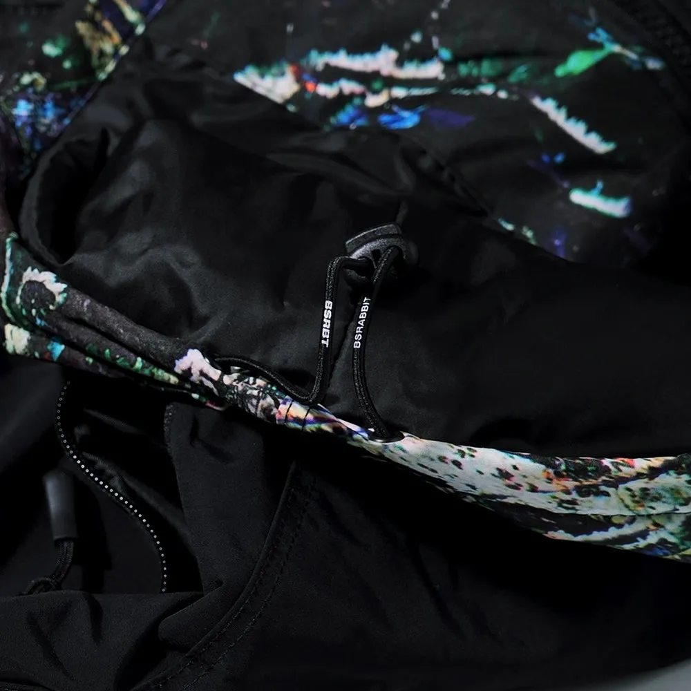 HIGH HOODED JACKET BLACK SNOWFLAKE